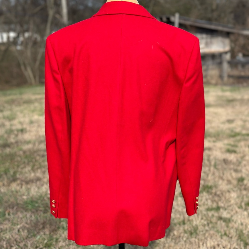 Vintage Pendleton Wool red blazer. Size 14. Vintage wool blazer - Picture 6 of 6
